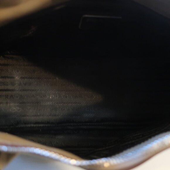 Authentic Womens Prada Enamel Brown Leather Designer Satchel Shoulder Ha… - Picture 11 of 16